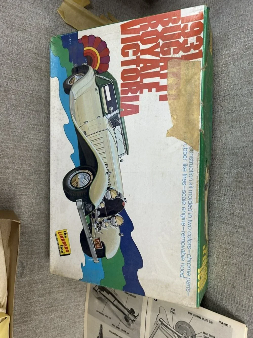 Lindberg Bugatti Royale Victoria 1931 1/24 Model Kit #6602:350